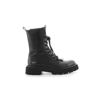 Kennel & Schmenger bocanci de piele Master femei, culoarea negru, cu toc plat, 21-36290.420