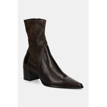 Vagabond Shoemakers botine GISELLE femei, culoarea maro, cu toc drept, 5654-202-35