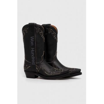 Won Hundred cizme Bogota culoarea negru, cu toc drept, 2610.18030