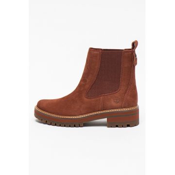 Ghete Chelsea de piele nabuc Courmayer Valley