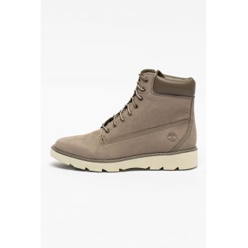 Ghete de piele nabuc si material textil Keeley Field