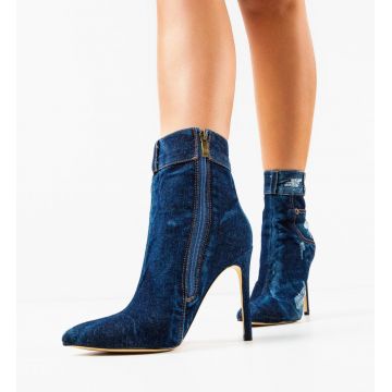 Botine dama Byron Albastre 2