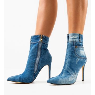 Botine dama Byron Albastre 3