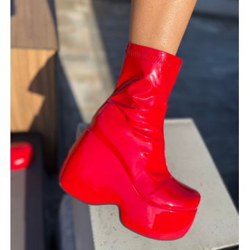 Botine dama Cosmo Rosii