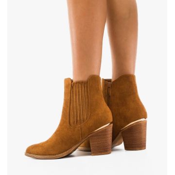 Botine dama Delgado Camel