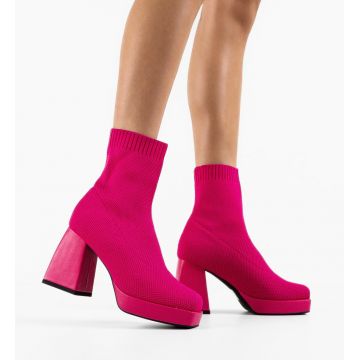 Botine dama Julie Fuchsia