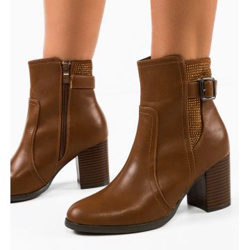 Botine dama Kiana Camel