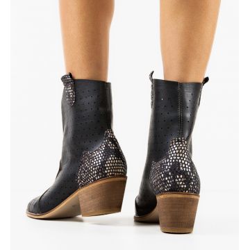 Botine dama Mixdor Negre