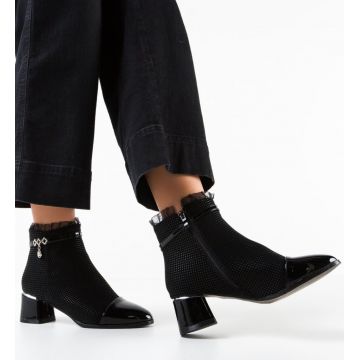 Botine dama Precious Negre