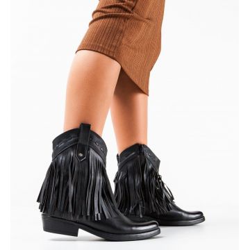 Botine dama Valentine Negre