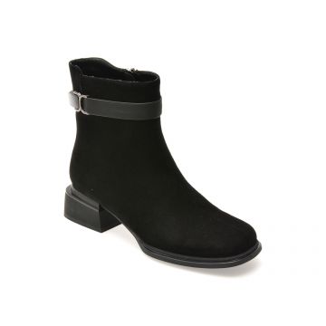 Ghete ALDO negre, AT05, din piele intoarsa