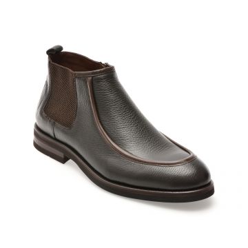 Ghete elegante LE COLONEL maro, 64137, din piele naturala