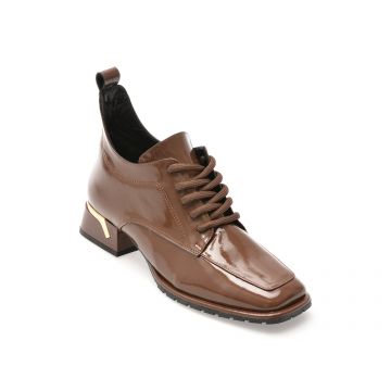 Ghete EPICA maro, 5312091, din piele naturala lacuita