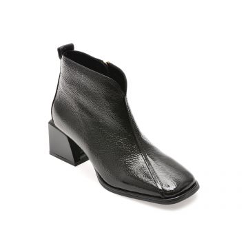 Ghete EPICA negre, 2771039, din piele naturala lacuita