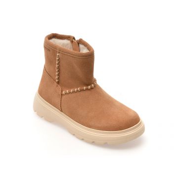 Ghete GEOX maro, B565YA, din piele intoarsa