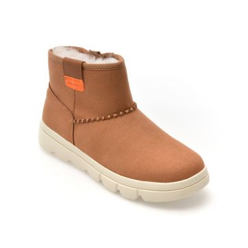 Ghete GEOX maro, J56NCA, din piele ecologica