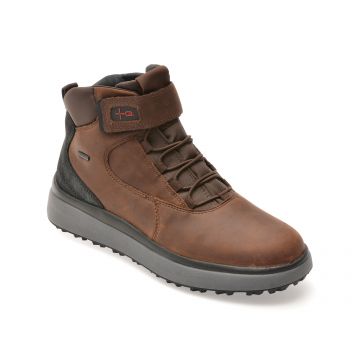 Ghete GEOX maro, U56FZC, din piele naturala