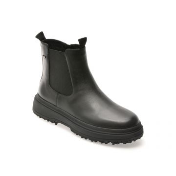 Ghete GEOX negre, D46XMD, din piele naturala