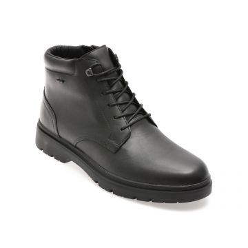 Ghete GEOX negre, U56HNA, din piele naturala