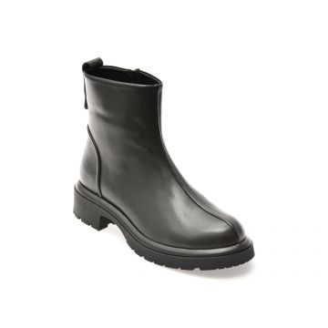 Ghete IMAGE negre, 1504005, din piele naturala