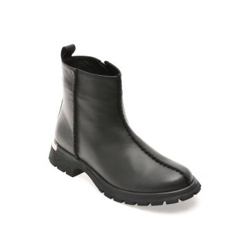 Ghete IMAGE negre, 208300, din piele naturala