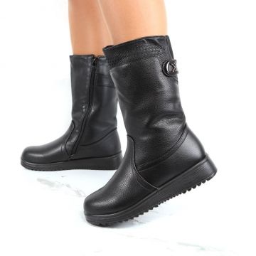 Ghete negre inalte imblanite Taren Ghete negre inalte imblanite Taren