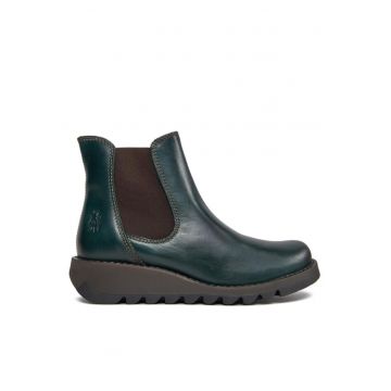 Botine dama  198558796 - Piele naturala - Verde