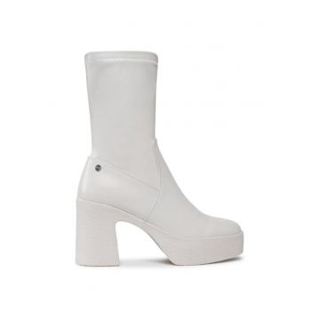 Botine dama -  92587 - Piele naturala - Bej