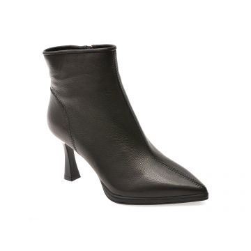 Botine elegante EPICA negre, 229227, din piele naturala