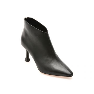 Botine elegante EPICA negre, 62269, din piele naturala
