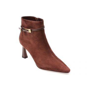 Botine elegante EPICA visinii, 25M2579, din piele intoarsa