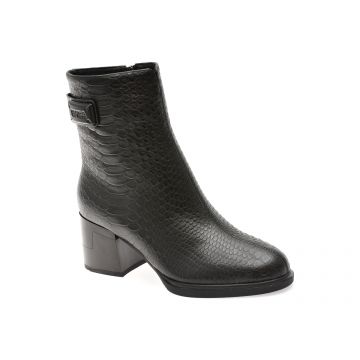 Botine EPICA negre, 2727, din piele naturala