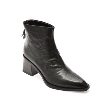Botine EPICA negre, 96M57, din piele naturala