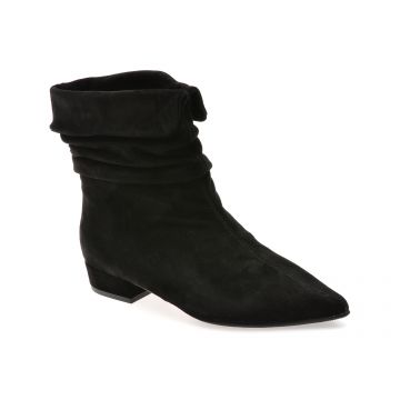 Botine EPICA negre, H3127J, din piele intoarsa