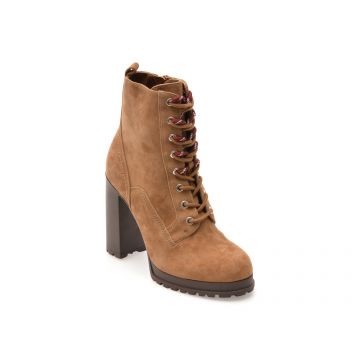 Ghete ALDO maro, REBELLIOUSLY 230, din piele intoarsa