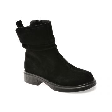 Ghete ALDO negre, 5103, din piele intoarsa