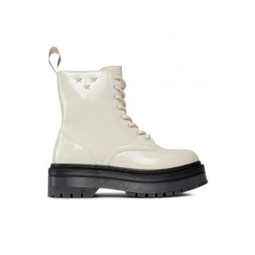 Ghete dama  303202972 - Piele ecologica - Ecru