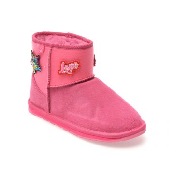 Ghete EMU roz, WALLABY MINI PLAY, din piele intoarsa