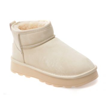 Ghete EPICA bej, 239187, din piele naturala