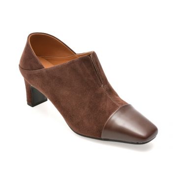 Ghete EPICA maro, 25C3203, din piele naturala