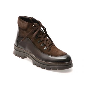 Ghete EPICA maro, B104, din piele naturala