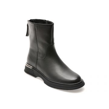 Ghete EPICA negre, 13881, din piele naturala