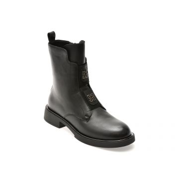 Ghete EPICA negre, 2223, din piele naturala