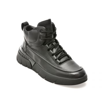 Ghete EPICA negre, 58371, din piele naturala