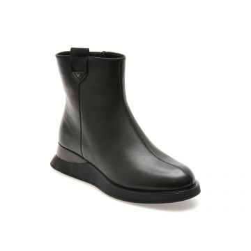 Ghete EPICA negre, DX01351, din piele naturala