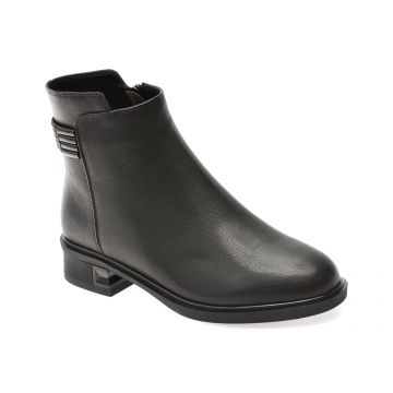 Ghete EPICA negre, E531, din piele naturala