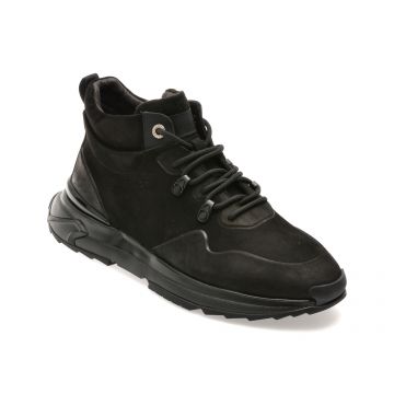 Ghete EPICA negre, G14, din piele naturala