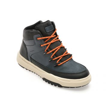 Ghete GEOX albastre, J56FMA, din piele ecologica