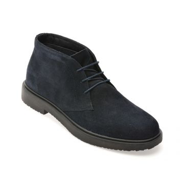 Ghete GEOX bleumarin, U46H9A, din piele intoarsa