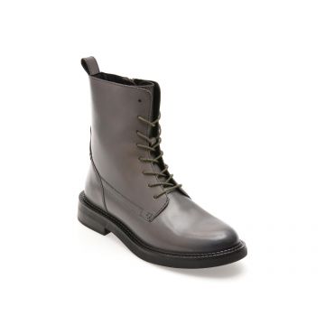 Ghete GEOX gri, D46WYG, din piele naturala